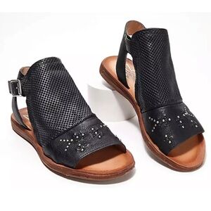 Miz Mooz Fifi Studded Perforated Leather Sandals size 38